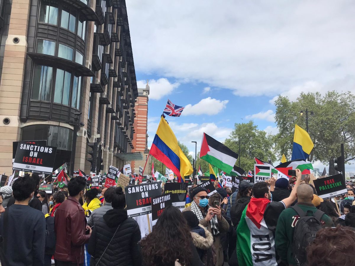 National Demonstration for Palestine in London 2021.