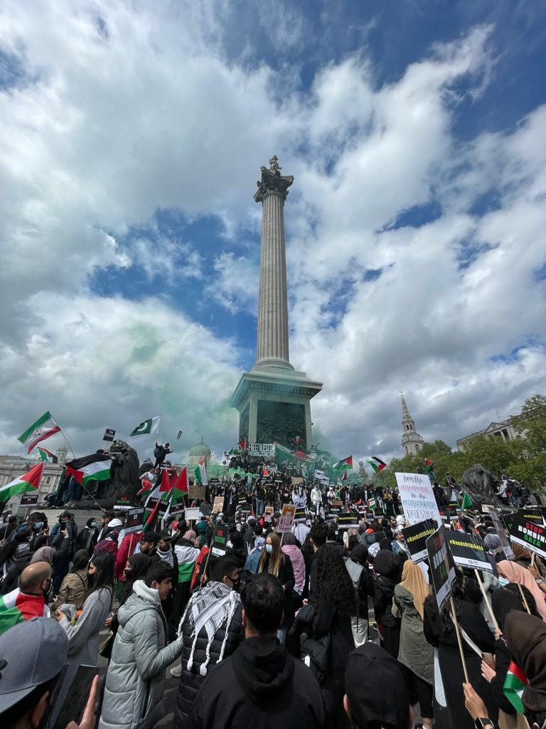 National Demonstration for Palestine in London 2021.