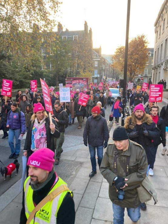 UCU march through central London