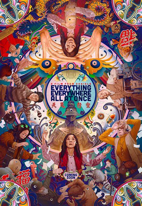 The movie poster advertising the film Everything Everywhere All At Once
