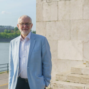 Jeremy Corbyn in Budapest, May 2023. Photo credit: Mérce.