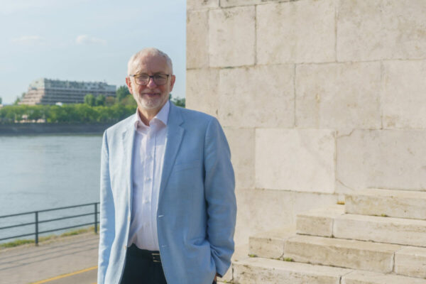 Jeremy Corbyn in Budapest, May 2023. Photo credit: Mérce.