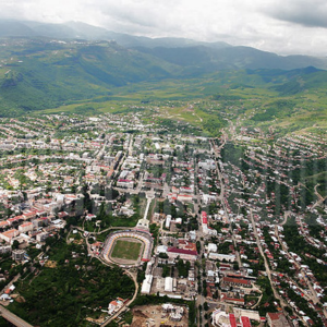 Ariel view of Stepanakert.