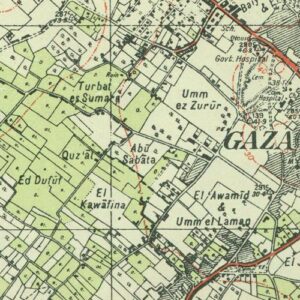 Old Map of Gaza