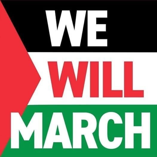 We will march graphic.