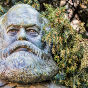 Bust of Karl Marx in Berlin, Germany