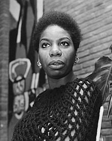 Black and White photo of Nina Simone