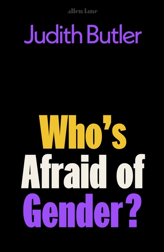 Judith Butler book cover for Who's Afraid of Gender