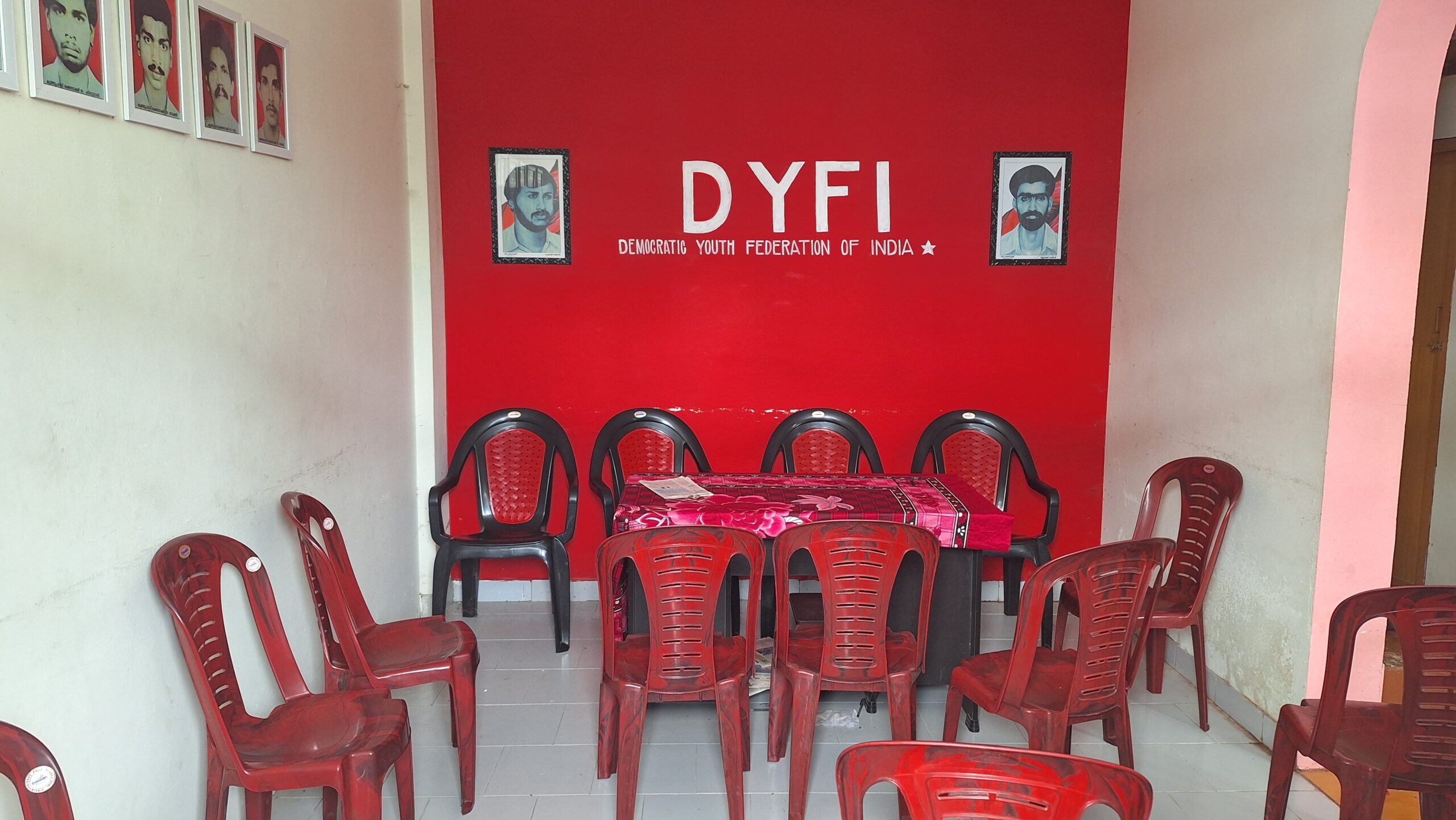 DYFI office interior in Kadalundi
