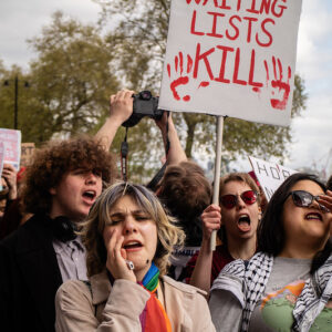 Strike Back – Trans rights protest at Parliament, London 20th April 2024
