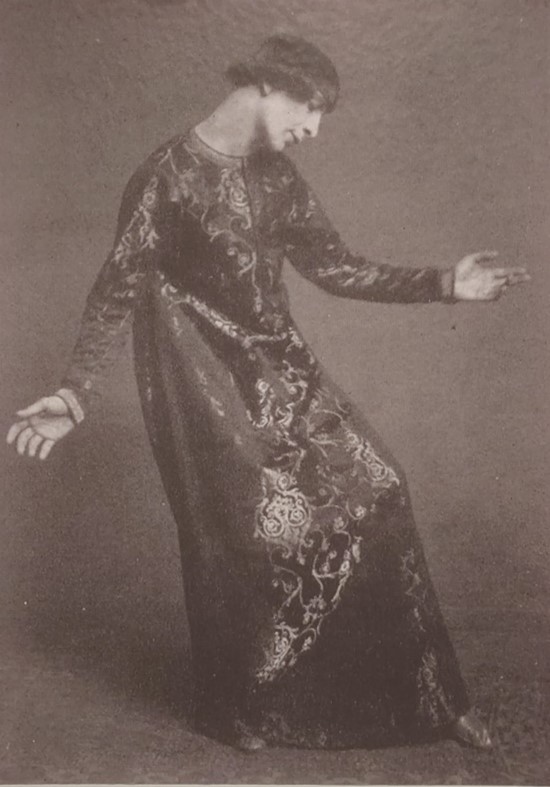 The Dancer Alexander Sacharoff (1909) by Marianne Werefkin (with photo)