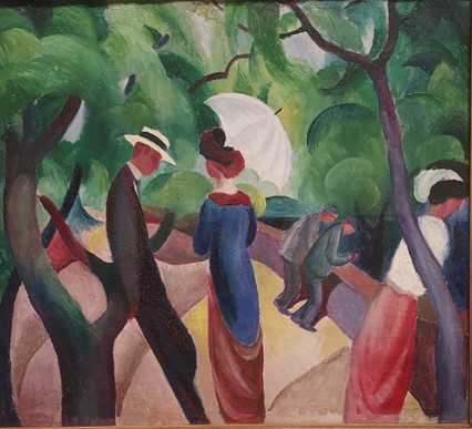 The Promenade (1913) by August Macke