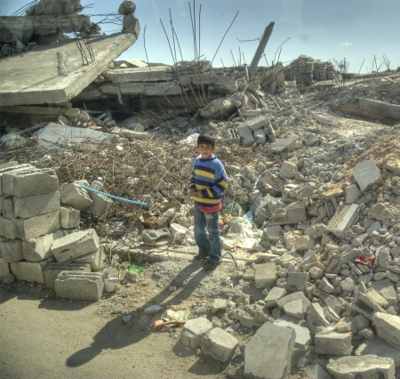 The destruction of Gaza. Photo from Wikimedia commons