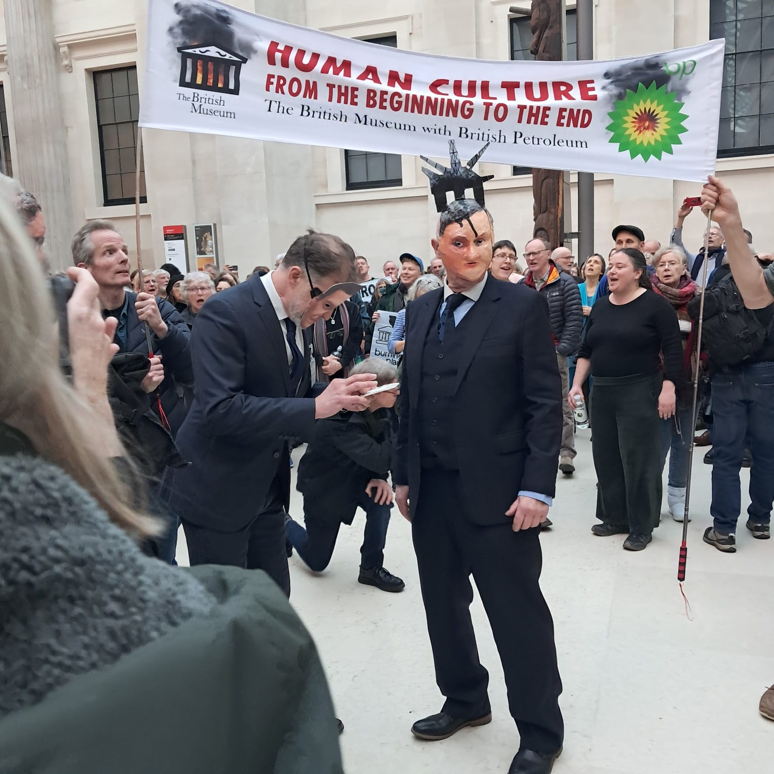 Climate Choir protest against BP