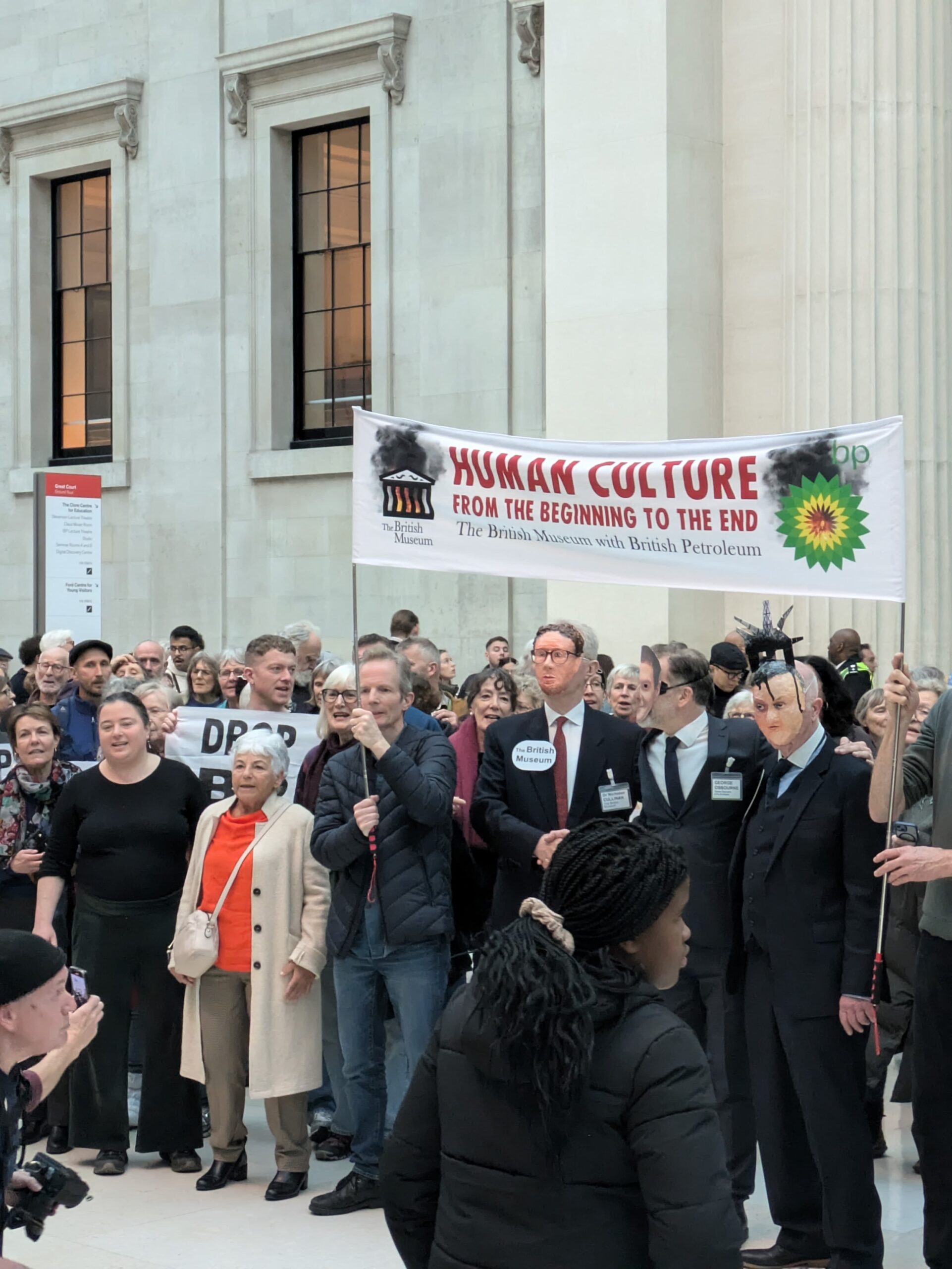 Climate Choir in action at British Museum