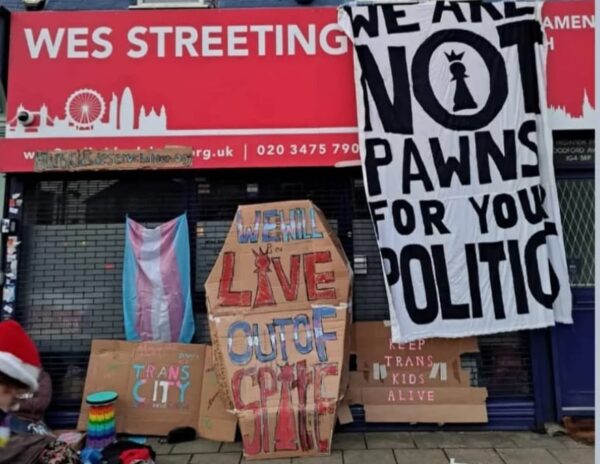 wes streeting protest