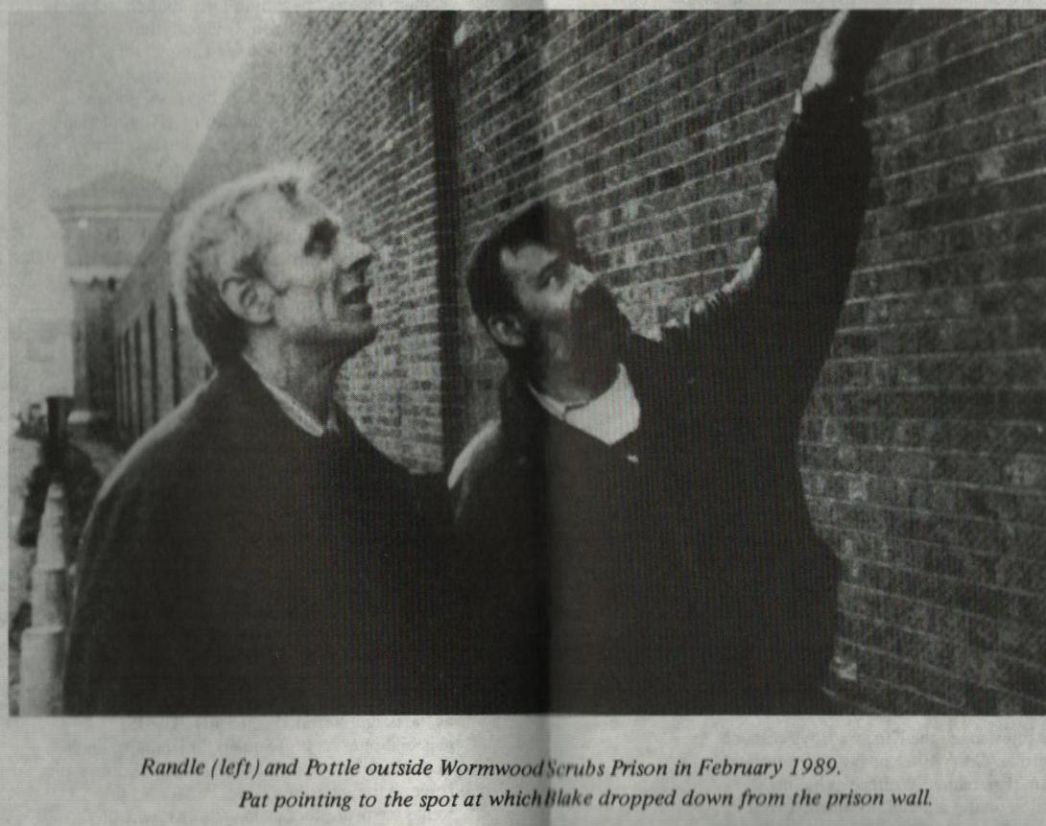 Randle and Pottle outsdie Wormword  scrubs prison showig where George Blake escapted