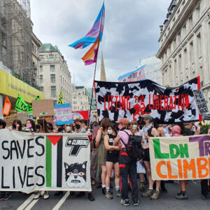 trans pride demo 2025 contingent of sports people for trans