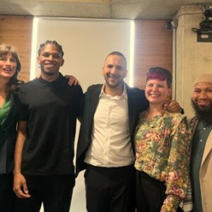 A picture of Zack Polanski with other members of the Green Party.