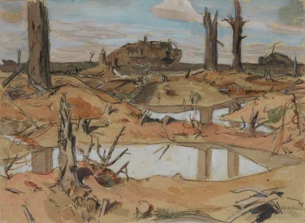 Paul Nash painting on first world war trenches