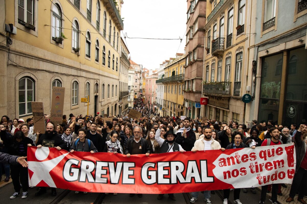 General strike in Portugal