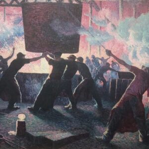 picture bu Maxmillien Luce The Iron Foundry 1899
