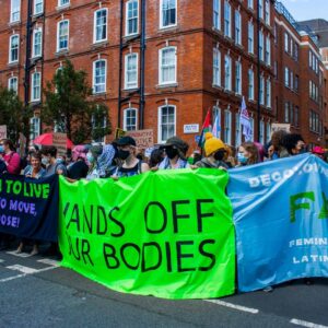 Feminist protest against antiabortionists 2025 Photo: Anna Gungaloo