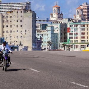 street scene in cuba