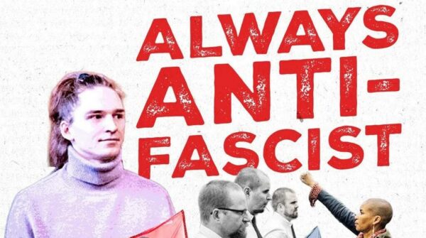 Poster in defence of Maja a non binary anti fascist imprisoned by Hungary