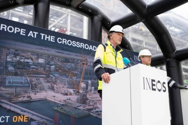 Jim Radcliffe speaking on INEOs platform. He owns the company