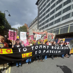 Anti-fascist march.