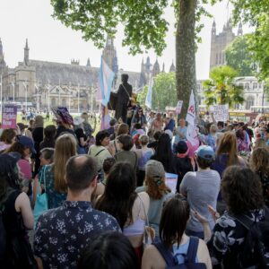 Protest v the #EHRC guidelines Parliament Sq