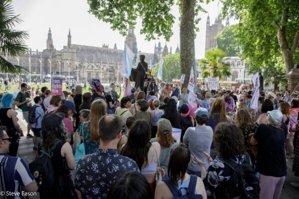 Protest v the #EHRC guidelines Parliament Sq