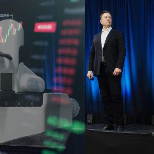 Elon Musk giving a speach
