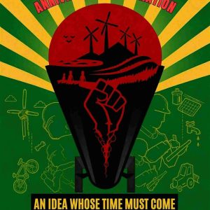 Advert for 50th anniversary conference - Manchester 21 November - first growing from lightbulb filament with wind turbines aboce