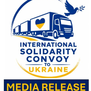 logo for media release of Intrnatonal soldarity convoy to Ukraine