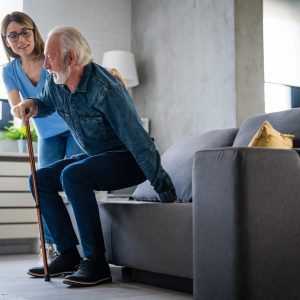 shutterstock photo of old people being cared for