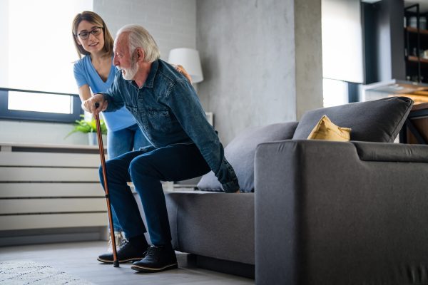 shutterstock photo of old people being cared for