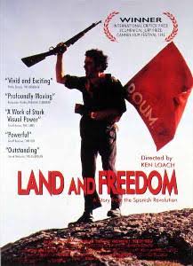 film poster from Ken Loach Land and Freedom film