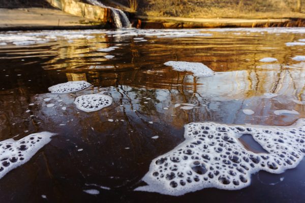River polluted as a result of waste water runoff. Photo: Shutterstock