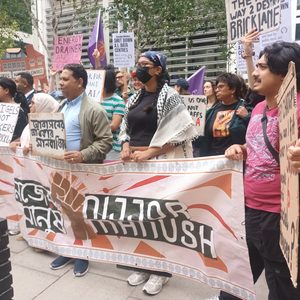 bengali banner at save bick lane protest