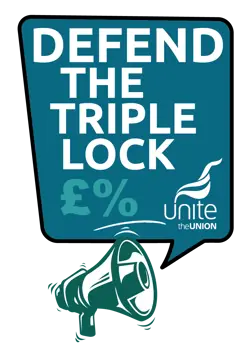 Defend the Triple Lock logo from Unite