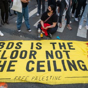 Yellow banner saying BDS is the floor not the ceiling Wirestock Creators / Shutterstock.com