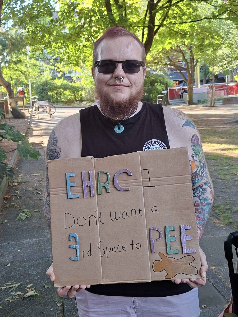EHRC i dont want a third space to pee
Photo: Tony Foley