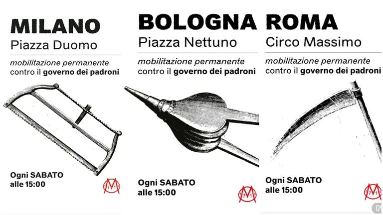 posters from 17th  oct movement italy