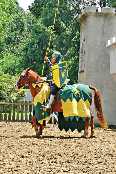 Knight in armour ready to joust Photo: Sarah Maria from Pixabay