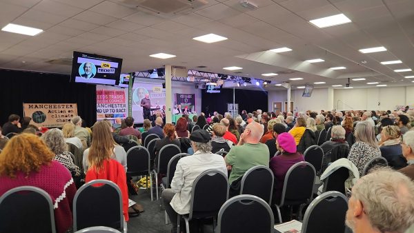 Crowd from back at Together Alliance conference as Jon Trickett speaks. Photo Duncan Chapek